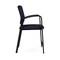 Lesro Newport Hip Chair Metal Frame, Black, OH Navy Upholstery NP1161 - alternate 2